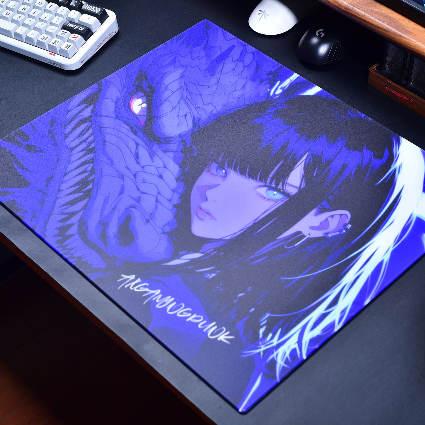 AXgamingpunk Taiji V2 Glass Mousepad