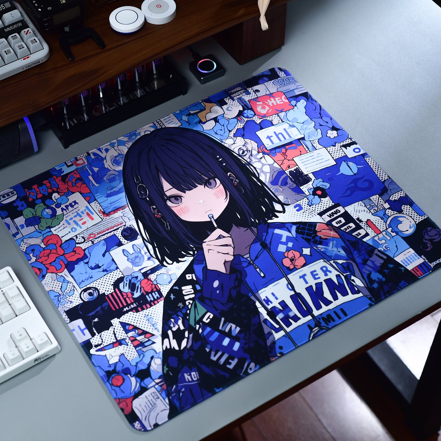 AXgamingpunk Drizzle Hand-painted Gaming Mousepad